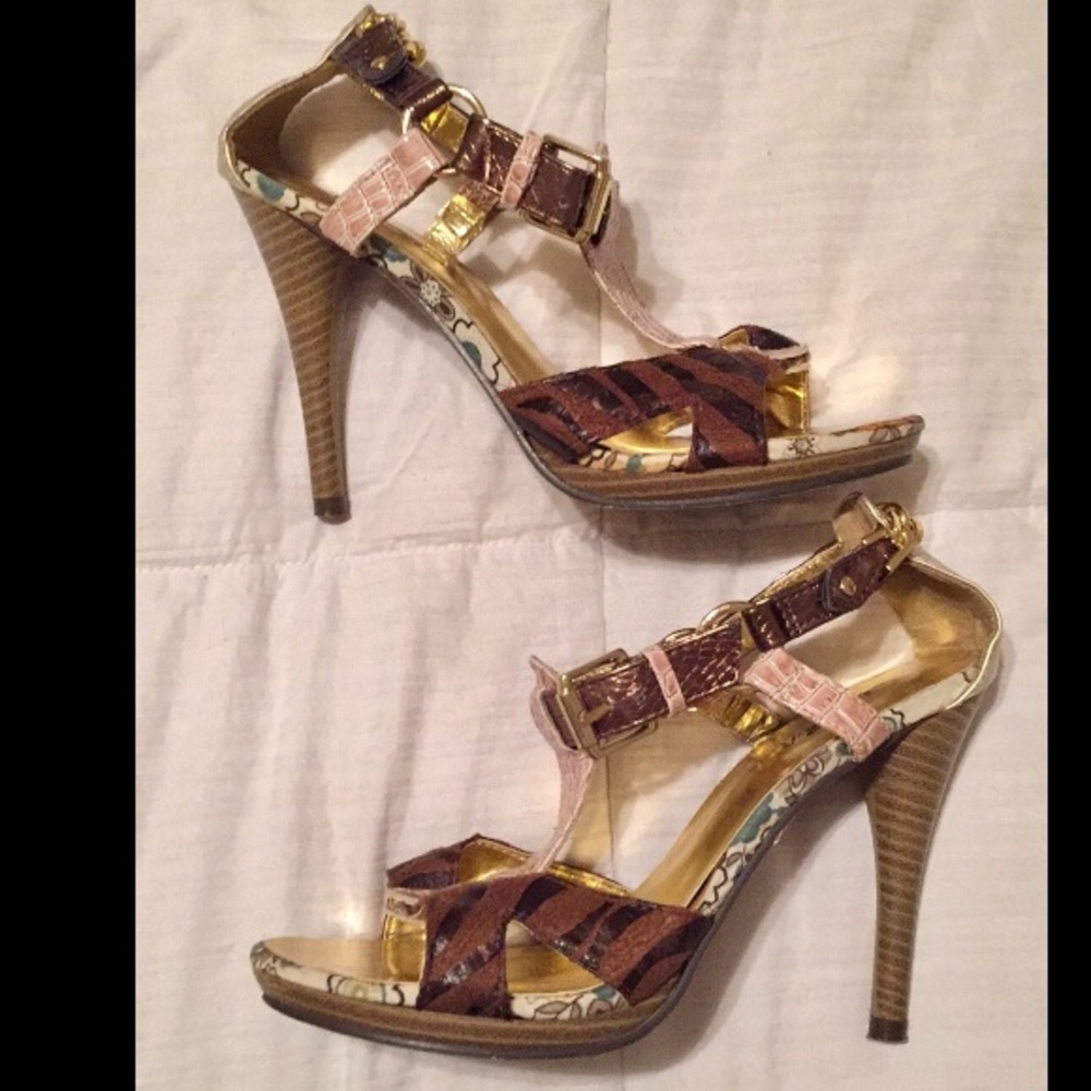 Animal print heels